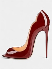 preiswerte Peep Toe Pumps-Damen Pumps mit goldenem Peep Toe und hohem Absatz, elegante Partyschuhe mit metallischem Stilettoabsatz für Weihnachtsfeiern, Abendveranstaltungen &amp;formelle Anlässe
