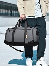 economico Borsoni da viaggio-borsone da uomo impermeabile e antigraffio – borsa da viaggio e palestra di grande capacità con scomparto per scarpe, borsa sportiva resistente per il weekend, per fitness, attività all'aperto e viaggi di lavoro