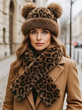 voordelige Dameshoeden-Dames Pluche hoed Hoedaccessoires Nepbont Elegant Vintage Modieus Herfst Winter