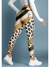 preiswerte Yoga Leggings &amp; Strumpfhosen-Damen Pilates-Leggings Fitnesshose Trainingsleggings Taschen Stempelsteuer Seitentaschen Pilates Fitnessstudio Fitnesstraining Hosen Strumpfhosen Leggings Streifen Hellgelb Blau Orange Sport