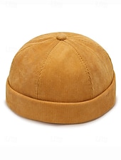 Недорогие Женские шляпы-мужская вельветовая шапка-бини с регулируемым ремешком, ретро-матросская шапка в нескольких цветах, теплая зимняя шапка для рождественских нарядов, уличной одежды и повседневной носки