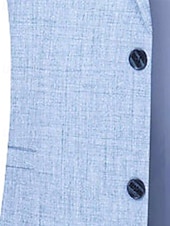 abordables Blazers Classiques pour Hommes-Homme Blazer Affaires Cocktail Fête de mariage Mode Occasionnel Printemps Automne Polyester Uni Avec Poches Boutons Confortable Simple Boutonnage veste Bleu Ciel Kaki Café
