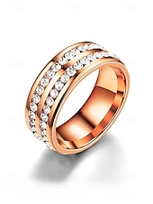 halpa Miesten korut-Miesten jouluinen titaaniterässormus punaisilla ja sinisillä kristallikivillä, useita värejä, täydellinen juhlamuotiin ja lahjaksi