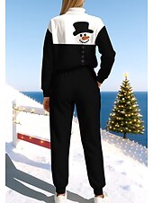 זול חליפות ספורט-חג המולד בגדי ריקוד נשים טרנינג אימונית חליפת ריצה שרוך רוכסן ז&#039;קט ומכנס טרנינג סט לבוש אתלטי אביב לבן + אדום שחור עם לבן אגבי להתאמן חוץ רך בג&#039;י שרוול ארוך ספורט לבוש אקטיבי סטרצ&#039;י (נמתח) רגיל