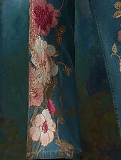 رخيصةأون ساق واسعة وخصر عالي-نسائي ساق عريضه تشينوز العطلة عتيق النمط العرقي مكتمل الطول خصر عالي ورد الرسم جيب طبع مريح ناعم مرن نسبياً الأماكن المفتوحة عطلة شارع أزرق الربيع الخريف الشتاء فضفاض صالح