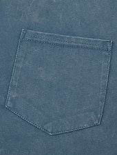 billige Uformell Henley T-skjorte-Herre Henly-skjorte 100% bomullssyre-vaskeskjorte T-skjorte T-skjorte Kortermet Ensfarget Retro / vintage Fritid Lomme Gammeldags stil Vasket Henley Avslappet Sommer Vår Høst Svart Rosa Lysegrønn