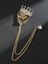 halpa Miesten solmiot ja rusetit-Miesten jouluinen rintaneula, jossa peura-, lohikäärme-, leijona- ja kruunuaiheet, metalliseosmateriaalia, juhlavia asusteita juhliin ja lahjoihin, useita kuvioita