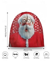 halpa Naisten hatut-Miesten jouluinen pipo – joulupukki- ja piparkakkuaiheinen, mukavasta neulotusta materiaalista, täydellinen juhlapyhiin, talviretkiin ja joululahjoiksi