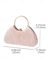 tanie Torby i torebki-Damska aksamitna torebka na imprezę świąteczną – elegancka wieczorowa torebka w kolorze czerwonym, niebieskim, czarnym i różowym ze złotym uchwytem – świąteczna kopertówka dla kobiet – szykowny dodatek na święta Bożego Narodzenia