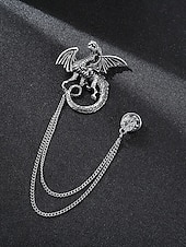 halpa Miesten solmiot ja rusetit-Miesten jouluinen rintaneula, jossa peura-, lohikäärme-, leijona- ja kruunuaiheet, metalliseosmateriaalia, juhlavia asusteita juhliin ja lahjoihin, useita kuvioita