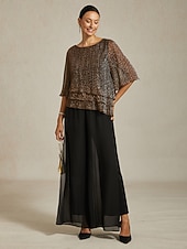 Femmes Chemisier Hauts Élégants Hauts fluides Hauts en mousseline de soie Élégant ancien Occasionnel Manche 3/4 Col ras du cou Col Bateau Travail Quotidien Tenues pour un rendez-vous galant abordables Hauts habillés-Femmes Chemisier Hauts Élégants Hauts fluides Hauts en mousseline de soie Élégant ancien Occasionnel Manche 3/4 Col ras du cou Col Bateau Travail Quotidien Tenues pour un rendez-vous galant