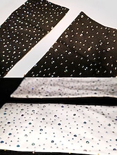 Χαμηλού Κόστους Γυναικείες κάλτσες-Γυναικείες κάλτσες μέχρι τους μηρούς με διακόσμηση στρας, λαμπερά ελαστικά καλσόν για γιορτές και πάρτι