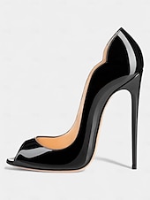 preiswerte Peep Toe Pumps-Damen Pumps mit goldenem Peep Toe und hohem Absatz, elegante Partyschuhe mit metallischem Stilettoabsatz für Weihnachtsfeiern, Abendveranstaltungen &amp;formelle Anlässe