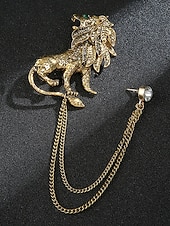 halpa Miesten solmiot ja rusetit-Miesten jouluinen rintaneula, jossa peura-, lohikäärme-, leijona- ja kruunuaiheet, metalliseosmateriaalia, juhlavia asusteita juhliin ja lahjoihin, useita kuvioita