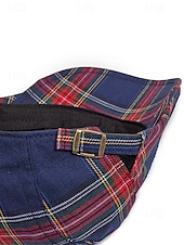 abordables Chapeaux pour femmes-Casquette plate en coton tartan pour homme, idéale pour Noël – plusieurs coloris disponibles, élégante et confortable, parfaite pour les tenues de fêtes.
