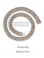 Недорогие Мужские украшения-мужское рождественское ожерелье с камнями из сплава и циркония, разных цветов, идеально подходит для праздничного образа и в качестве подарка