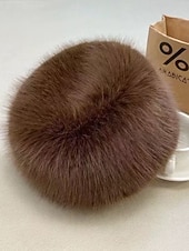 levne Klobouky-Dámské Teplá zimní čepice Denní Dovolená Pevná barva Polyester Na běžné nošení Zahřívací 1 PC