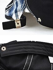 abordables Accessoires de Noël-Casquette plate à carreaux en coton pour homme, chapeau gavroche vintage en lierre avec coupe ajustable, cadeau de Noël élégant pour les tenues décontractées et les voyages en plein air