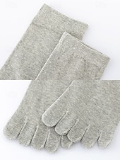 Недорогие Мужские перчатки-мужские носки из чистого хлопка – дышащие, удобные и стильные носки для повседневной носки и активного образа жизни, доступны в разных цветах