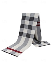 economico Cravatte e papillon da uomo-sciarpa scozzese natalizia da uomo, materiale in poliestere, vari colori, perfetta per la moda invernale e come regalo per le feste