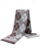 economico Cravatte e papillon da uomo-sciarpa scozzese natalizia da uomo, materiale in poliestere, vari colori, perfetta per la moda invernale e come regalo per le feste