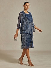 olcso Buliruhák-Női Midi ruha Váltó ruha Rakott ruha Halter ruha Elegáns Buli Előírásos Parti Esküvői vendég Koktélparty Normál Tömör szín Ujjatlan Terített nyak Sötétkék Nyár Tavasz Ősz Tél