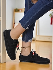 preiswerte Damenschnürschuhe-Rote Mokassin-Loafer für Damen mit Perlenschnürsenkeln – gemütliche Urlaubs-Slipper für Damen – ideal für Weihnachten, Winterkomfort und entspannte Tage