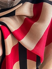 abordables Bufandas de mujer-Bufanda a cuadros de poliéster para mujer, acogedora y elegante para el invierno, regalo de Navidad perfecto en varios colores.