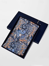 tanie Krawaty i muszki męskie-Męski szalik z imitacji jedwabiu we wzór paisley na Boże Narodzenie – świąteczny prezent, wiele kolorów, elegancki formalny styl na zimowe przyjęcia i uroczystości