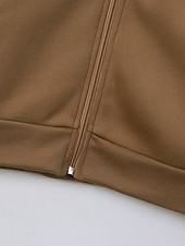 Недорогие Повседневные куртки-Муж. Легкая куртка Повседневная куртка Повседневные на открытом воздухе Карман Весна Осень Контрастных цветов Уличный стиль Стиль Воротник-стойка Обычная