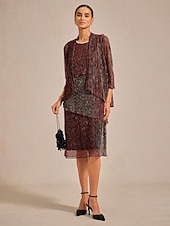  Dam Axelryckningar Plisserad Volang Glitter Elegant party Stylish Skorstenskrage Vanliga toppar Kvällsfest Bröllopsgäst Vin Sommar Vår Höst