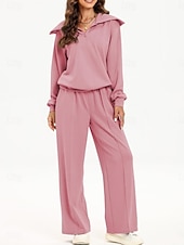 Dames Modieus Streetwear Broeken Sets Bolero Top Lange mouw Overhemdkraag Effen Kleur Vetoketju Buiten Werk Casual Blozend Roze Marineblauw Grijs Lente Normale pasvorm voordelige Blousepakken voor dames-Dames Modieus Streetwear Broeken Sets Bolero Top Lange mouw Overhemdkraag Effen Kleur Vetoketju Buiten Werk Casual Blozend Roze Marineblauw Grijs Lente Normale pasvorm