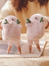 お買い得  レディース手袋-女性用クリスマスギフトの豪華な手袋、マルチカラー、ふわふわの柔らかい素材、トナカイの角のデザイン、毎日の通勤や休日のお祝いに最適