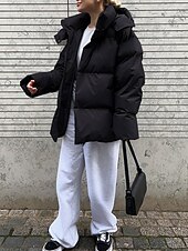 Dam Anorak Bekväm Andningsfunktion Dragkedja Ficka Ledigt Slät Semester Gata Ledigt Dagliga kläder Enkelknäppt Normal Huva Normal Långärmad Ytterkläder Svart Vin Brun Vår Höst billiga Vinterparka-Dam Anorak Bekväm Andningsfunktion Dragkedja Ficka Ledigt Slät Semester Gata Ledigt Dagliga kläder Enkelknäppt Normal Huva Normal Långärmad Ytterkläder Svart Vin Brun Vår Höst