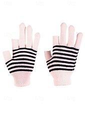 preiswerte Handschuhe für Damen-Unisex-Weihnachtsgeschenk-Touchscreen-Handschuhe, mehrfarbig, Polyestermaterial, Streifenmuster, warme Winterhandschuhe für Smartphones und Tablets, perfekt für die Weihnachtszeit