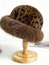 voordelige Dameshoeden-Dames Pluche hoed Hoedaccessoires Nepbont Elegant Vintage Modieus Herfst Winter