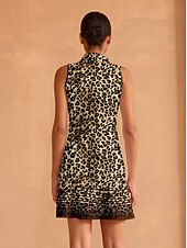 olcso Golf ruhák-Női golfruha Barna Ujjatlan Ruhák Női golffelszerelések ruhák ruhák, ruházat