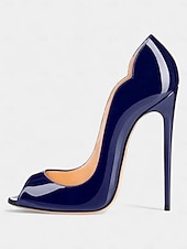 preiswerte Peep Toe Pumps-Damen Pumps mit goldenem Peep Toe und hohem Absatz, elegante Partyschuhe mit metallischem Stilettoabsatz für Weihnachtsfeiern, Abendveranstaltungen &amp;formelle Anlässe