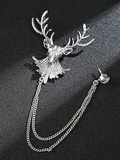 halpa Miesten solmiot ja rusetit-Miesten jouluinen rintaneula, jossa peura-, lohikäärme-, leijona- ja kruunuaiheet, metalliseosmateriaalia, juhlavia asusteita juhliin ja lahjoihin, useita kuvioita