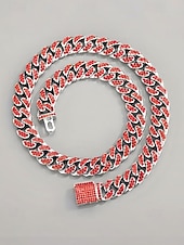 Недорогие Мужские украшения-мужское рождественское ожерелье с камнями из сплава и циркония, разных цветов, идеально подходит для праздничного образа и в качестве подарка