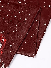 abordables Accessoires de Noël-Écharpe de Noël pour femme, châle d&#039;hiver doux avec imprimé bonnet de Père Noël, écharpe de cou confortable pour les fêtes et cadeaux festifs, plusieurs couleurs