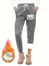 Dam Joggingbyxor Fleecebyxor Byxor Mode Grundläggande Ledigt Fullängd Hög midja Bokstav Snörning Ficka Mönster Håller värmen Vindtät Bekväm Elastisk Semester Gata Casual Svart Rodnande Rosa Mörkrosa billiga Raka byxor-Dam Joggingbyxor Fleecebyxor Byxor Mode Grundläggande Ledigt Fullängd Hög midja Bokstav Snörning Ficka Mönster Håller värmen Vindtät Bekväm Elastisk Semester Gata Casual Svart Rodnande Rosa Mörkrosa