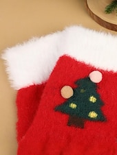  Női karácsonyi kötött kesztyű bolyhos mandzsettával és karácsonyfa mintával, meleg téli kesztyű felnőtteknek és gyerekeknek, aranyos ünnepi kiegészítő ajándék