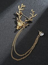 halpa Miesten solmiot ja rusetit-Miesten jouluinen rintaneula, jossa peura-, lohikäärme-, leijona- ja kruunuaiheet, metalliseosmateriaalia, juhlavia asusteita juhliin ja lahjoihin, useita kuvioita