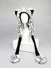 olcso Férfi kalapok-unisex karácsonyi rénszarvas sapka – kényelmes műszőrme sapka agancsokkal és fülvédőkkel – tökéletes ünnepi kiegészítő férfiaknak és nőknek – poliészter anyag