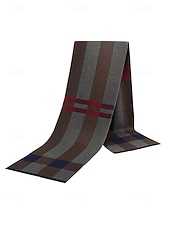 economico Cravatte e papillon da uomo-sciarpa scozzese natalizia da uomo, materiale in poliestere, vari colori, perfetta per la moda invernale e come regalo per le feste