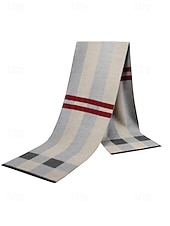 economico Cravatte e papillon da uomo-sciarpa scozzese natalizia da uomo, materiale in poliestere, vari colori, perfetta per la moda invernale e come regalo per le feste