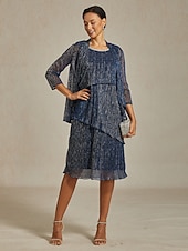 olcso Buliruhák-Női Midi ruha Váltó ruha Rakott ruha Halter ruha Elegáns Buli Előírásos Parti Esküvői vendég Koktélparty Normál Tömör szín Ujjatlan Terített nyak Sötétkék Nyár Tavasz Ősz Tél