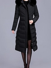 Dam Anorak Bekväm Andningsfunktion Dragkedja Ficka Knappar Pälskrage Ledigt Slät Semester Gata Ledigt Dagliga kläder Dragkedja Lång Huva Normal Långärmad Ytterkläder Svart Vin Rubinrött Vår Höst billiga Vinterparka-Dam Anorak Bekväm Andningsfunktion Dragkedja Ficka Knappar Pälskrage Ledigt Slät Semester Gata Ledigt Dagliga kläder Dragkedja Lång Huva Normal Långärmad Ytterkläder Svart Vin Rubinrött Vår Höst