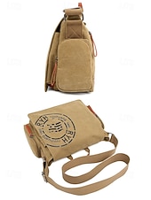 levne Pánské tašky-Pánská plátěná taška přes rameno s velkou kapacitou, vintage crossbody brašna na notebook, knihy a cestování